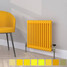 CT2-C-500-YELLOW-TH - Classic Yellow 2 Column Radiator H500mm x W990mm CT2-C-500-YELLOW-TH - Classic Yellow 2 Column Radiator H500mm x W990mm
